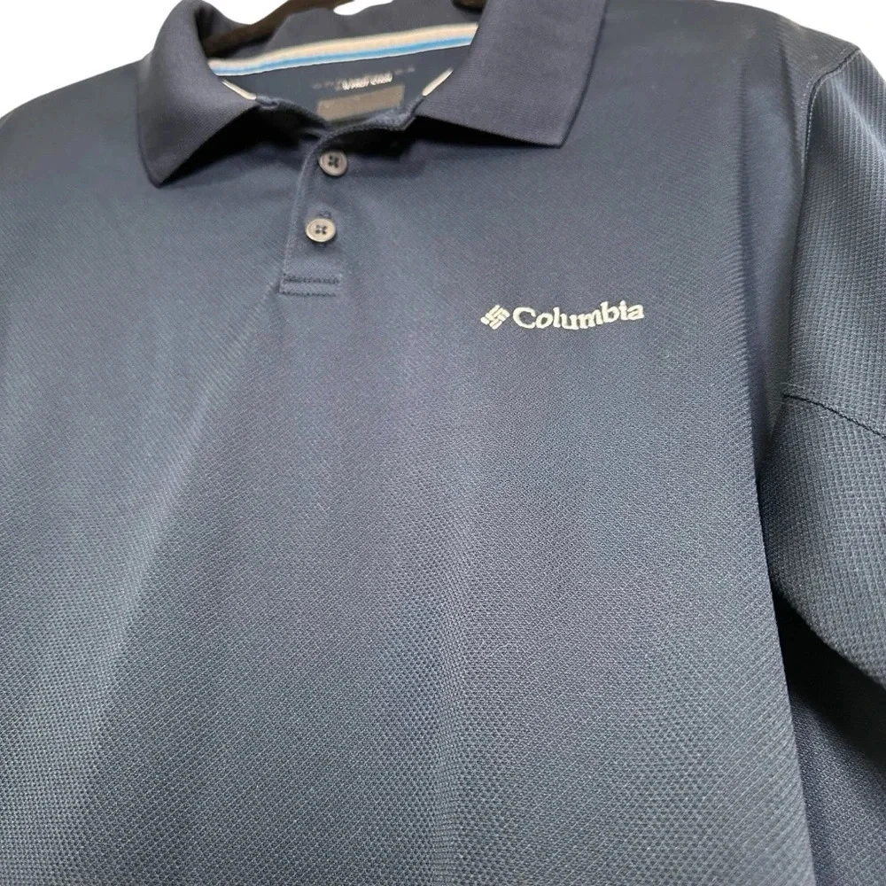 Columbia Men’s MED Navy Omni-Shade Golf Polo
